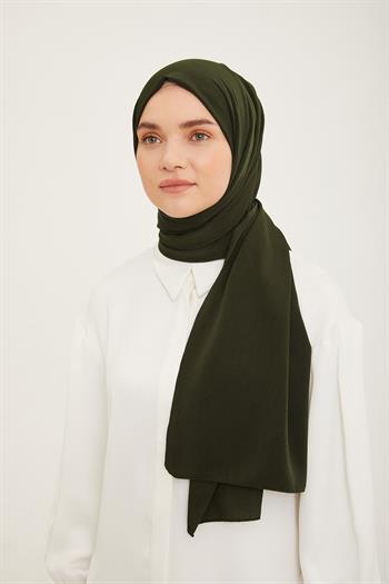 Armine Trend Krinkıl Şal - Koyu Yeşil 16