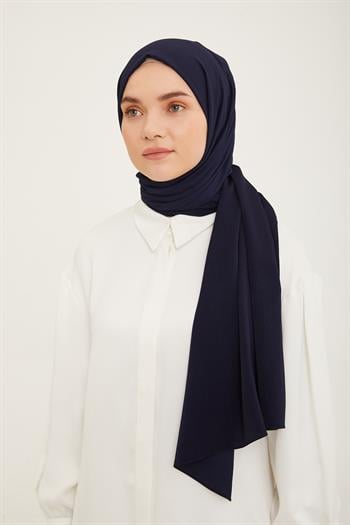 Armine Trend Krinkıl Şal - Lacivert 2