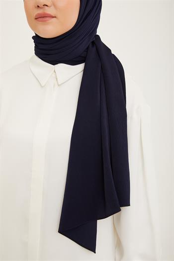 Armine Trend Krinkıl Şal - Lacivert 2