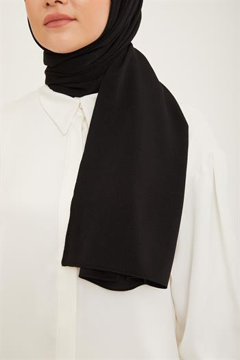 Armine Trend Krinkıl Şal - Siyah 01