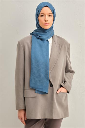 Armine Trend  Lyon Şal - 2 - Kot Mavi 246973