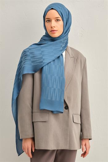Armine Trend  Lyon Şal - 3 - Kot Mavi 246973