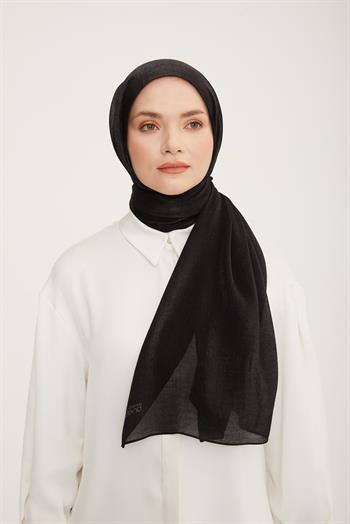 Armine Trend Pearly Şal - 1 - Siyah 83