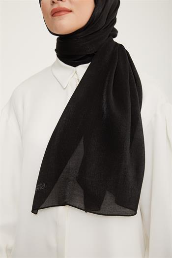 Armine Trend Pearly Şal - 1 - Siyah 83