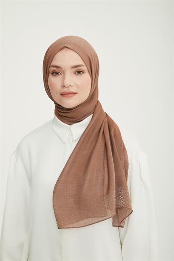 Armine Trend Pearly Şal - 2 - Kahve 23033