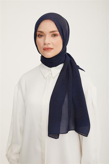 Armine Trend Pearly Şal - 2 - Lacivert 23048