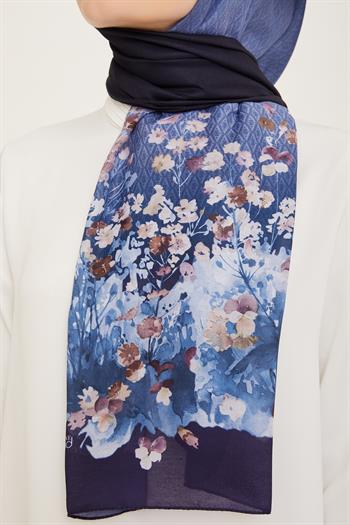 Armine Trend Şal - 5376-02 Lacivert