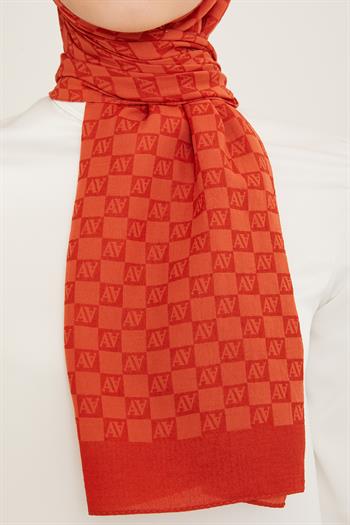 Armine Trend Ultra Light Şal - 18 - Kiremit 24038