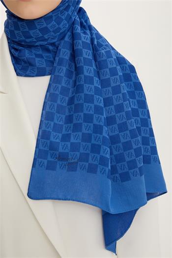 Armine Trend Ultra Light Şal - 18 - Koyu Saks 21162