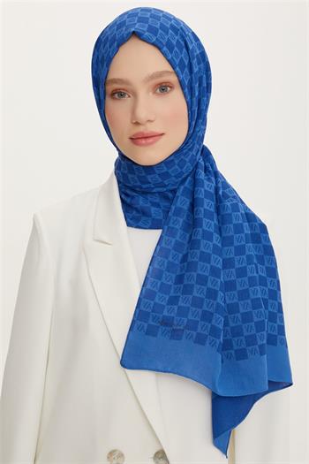 Armine Trend Ultra Light Şal - 18 - Koyu Saks 21162