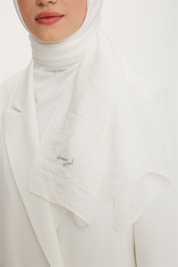 Armine Trend Vega Şal - Beyaz 02