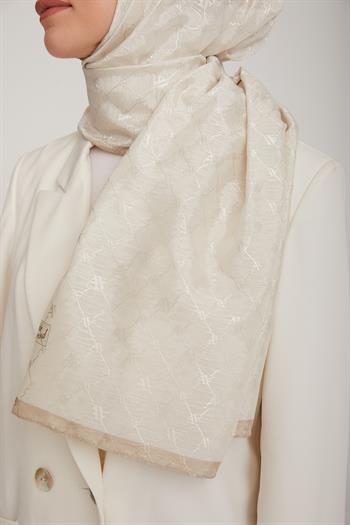 Armine Trend Violet Şal - 1 - Bej 72