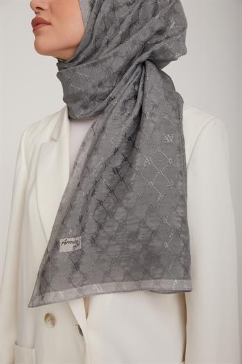 Armine Trend Violet Şal - 1 - Koyu Gri 64