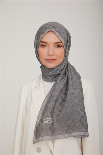 Armine Trend Violet Şal - 1 - Koyu Gri 64