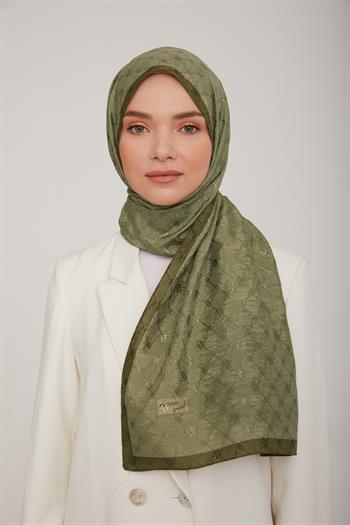 Armine Trend Violet Şal - 1 - Yağ Yeşili 71