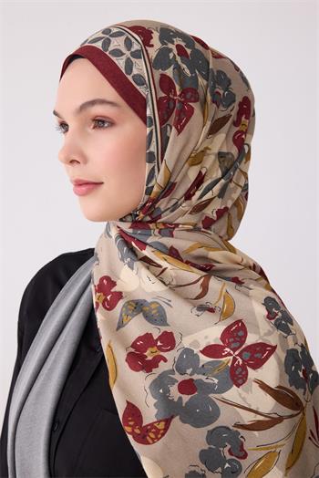 Belli Fresh Viona Şal - 3203-03 Bordo Taş