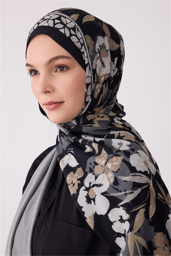 Belli Fresh Viona Şal - 3203-11 Siyah Taş