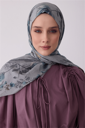 Belli Fresh Vual Şal - 3396-34 Gri