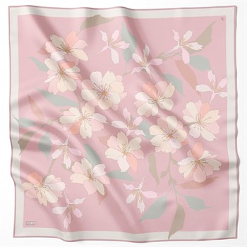 Belli İpek Eşarp - 4100-03 Pembe Twill