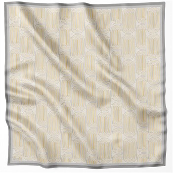 Belli İpek Eşarp - 4209-81 Sarı Twill