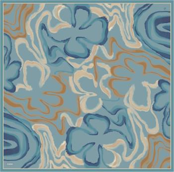 Belli İpek Eşarp - 4301-81 Turkuaz Twill