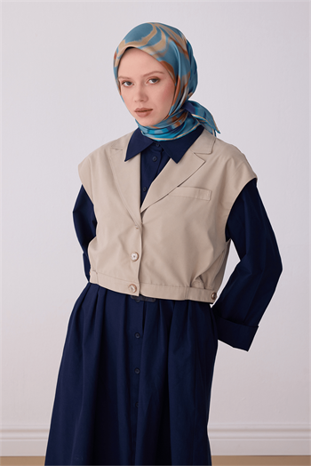 Belli İpek Eşarp - 4301-81 Turkuaz Twill