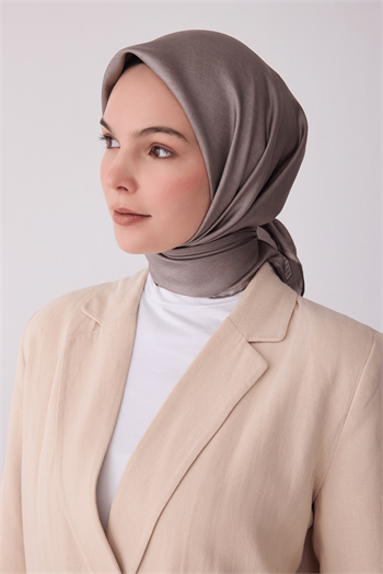 Belli İpek Eşarp - 4305-06 Açık Gri Twill