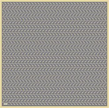 Belli Twill İpek Eşarp - 4001-53 Füme Sarı