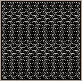 Belli Twill İpek Eşarp - 4001-81 Siyah Vizon