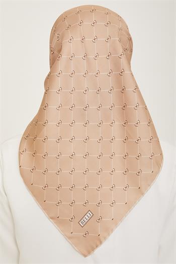 Belli Twill İpek Eşarp - 4006-37 Gold