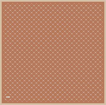 Belli Twill İpek Eşarp - 4006-54 Turuncu