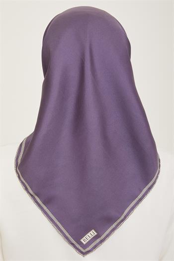 Belli Twill İpek Eşarp - 4009-04 Mor