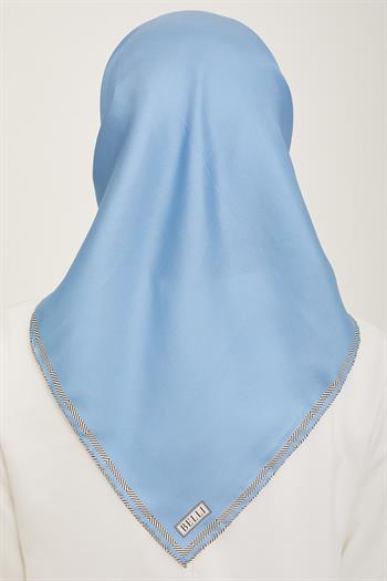 Belli Twill İpek Eşarp - 4009-05 Açık Mavi