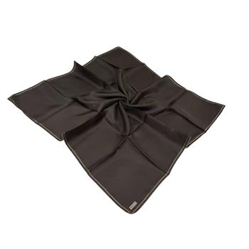 Belli Twill İpek Eşarp - 4009-53 Kahverengi