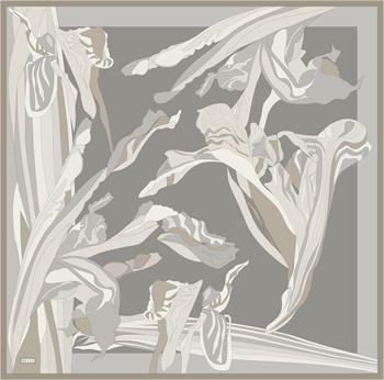 Belli Twill İpek Eşarp - 4017-05 Taş