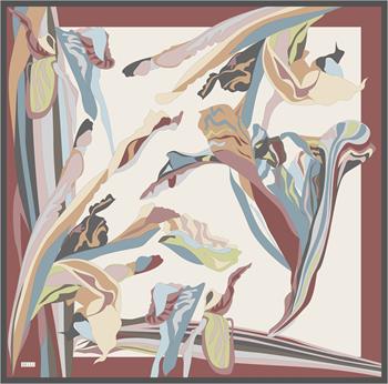 Belli Twill İpek Eşarp - 4017-83 Soğan Kabuğu