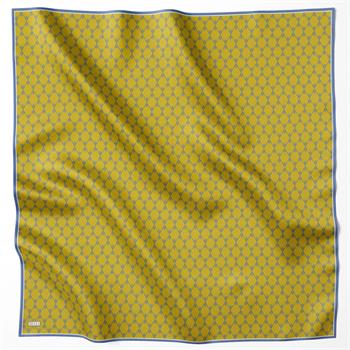 Belli Twill İpek Eşarp - 4031-40 Yağ Yeşili