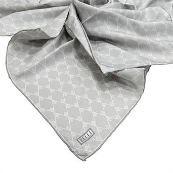 Belli Twill İpek Eşarp - 4031-87 Gümüş