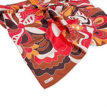 Belli Twill İpek Eşarp - 4032-07 Kırmızı