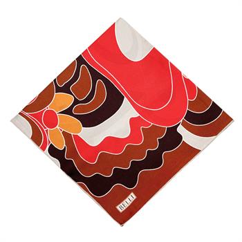 Belli Twill İpek Eşarp - 4032-07 Kırmızı