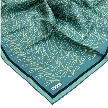 Belli Twill İpek Eşarp - 4060-33 Açık Yeşil