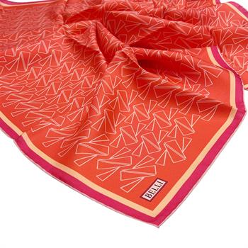 Belli Twill İpek Eşarp - 4060-80 Turuncu