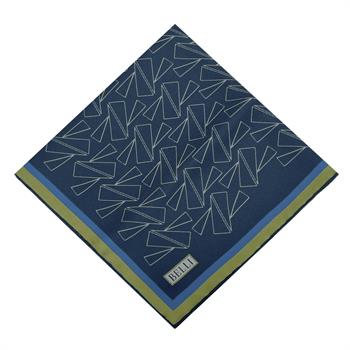 Belli Twill İpek Eşarp - 4060-84 Lacivert