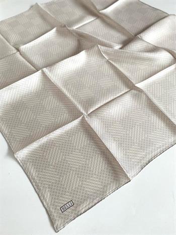 Belli Twill İpek Eşarp - 4104-55 Krem