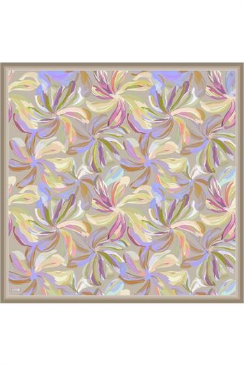 Belli Twill İpek Eşarp - 4107-03 Vizon Sura