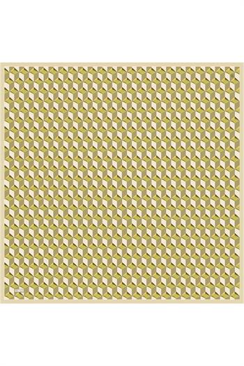 Belli Twill İpek Eşarp - 4112-30 Yeşil