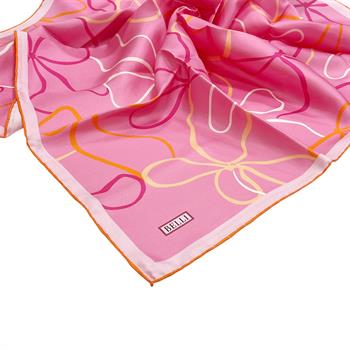 Belli Twill İpek Eşarp - 4113-33 Pembe