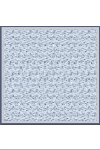 Belli Twill İpek Eşarp - 4128-54 Bebe Mavi