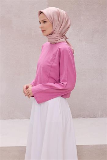 Belli Twill İpek Eşarp - 4201-32 Pudra