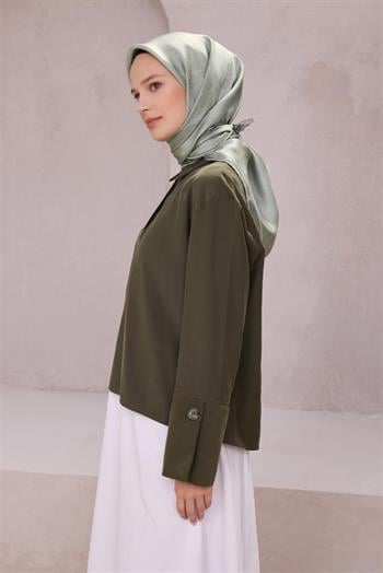 Belli Twill İpek Eşarp - 4201-35 Mint